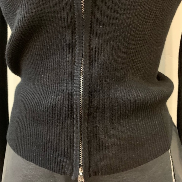 Nwt - Juniors Black Zip up Cardigan - Picture 3 of 5